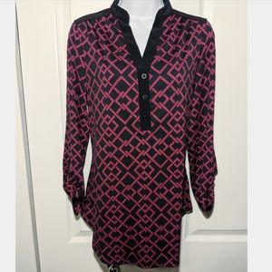 Ladies S geometric pattern blouse